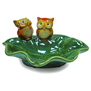 Конфетница из керамики "Совы" №0632