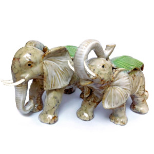 Комплект фигурок из керамики "Слоны" №316464G
