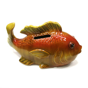 Фигурка-копилка из керамики "Рыба" №JY1840