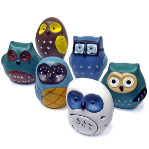 Фигурка из керамики "Сова" (комплект) №JY1842