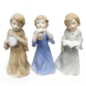 Комплект фигурок из фарфора "Ангелочки" №2-TS