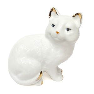 Фигурка из фарфора "Кошка" №1174