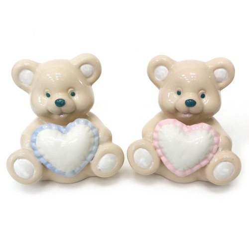 Фигурка из фарфора "Мишка с сердцем" №170122