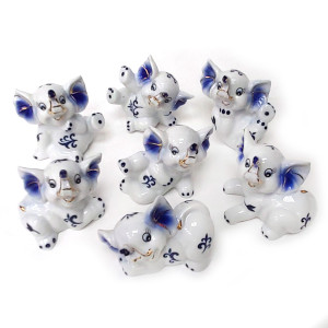 Комплект фигурок из фарфора "Слоники" №229