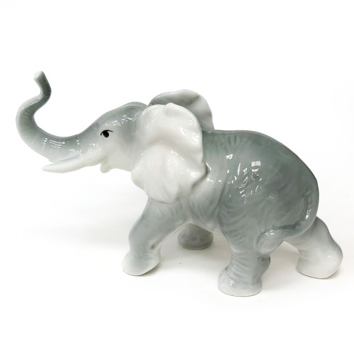 Фигурка из фарфора "Слон" серый №2894-4B