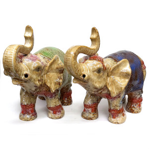 Комплект фигурок из керамики "Слоны" №JL0646
