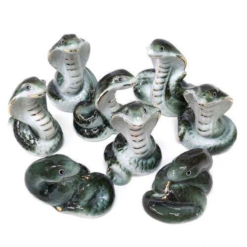 Комплект фигурок из фарфора "Змеи-Кобры" №2402F Комплект фигурок из фарфора "Змеи-Кобры" №2402F