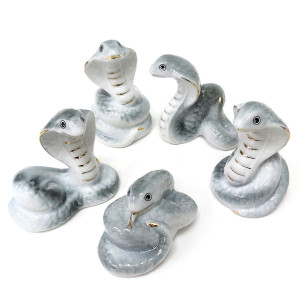 Комплект фигурок из фарфора "Змеи-Кобры" №2405B