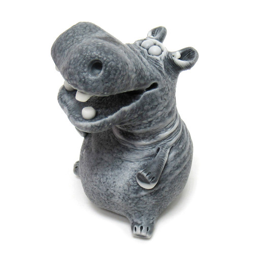 Фигурка из мраморной крошки "Бегемот сидит" №EX50