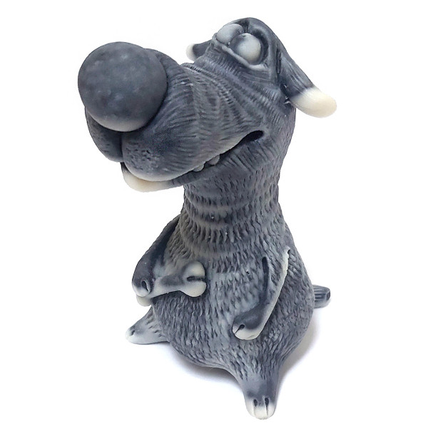 Фигурка из мраморной крошки "Собака с костью" №EX61 Фигурка из мраморной крошки "Собака с костью" №EX61