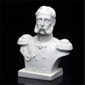 Фигурка из мраморной крошки "Бюст Александра II" №E54