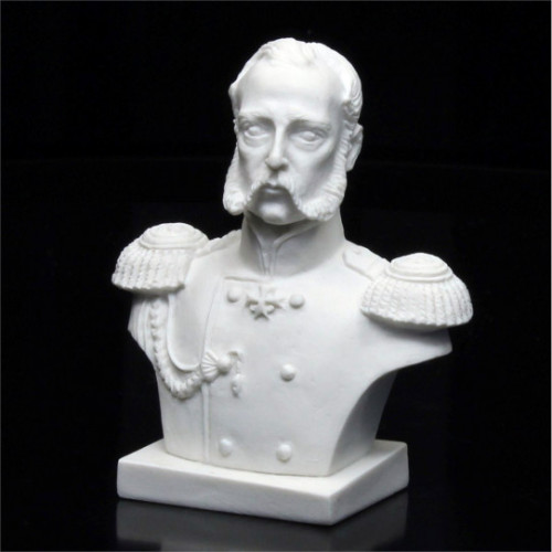 Фигурка из мраморной крошки "Бюст Александра II" №E54