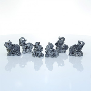 Фигурка из мраморной крошки "Слоники маленькие" №J112