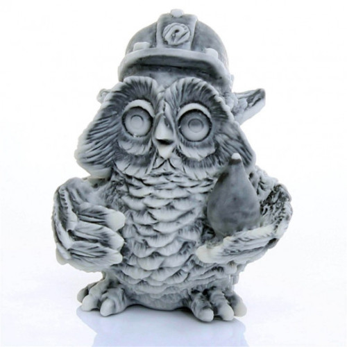 Фигурка из мраморной крошки "Филин нефтяник" №J240