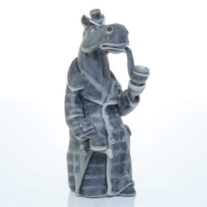 Фигурка из мраморной крошки "Конь в пальто (шарж)" №J328