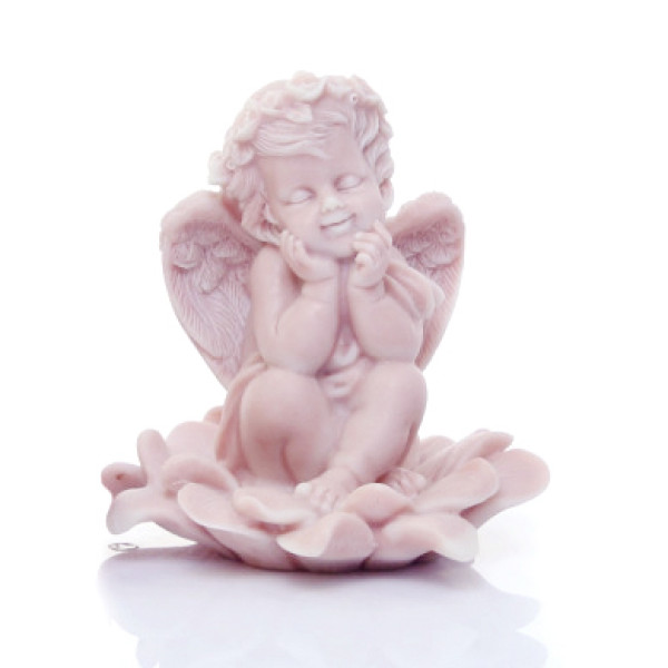 Фигурка из мраморной крошки "Ангелочек в подсолнухе" №K73-2 Фигурка из мраморной крошки "Ангелочек в подсолнухе" №K73-2