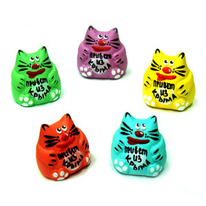 Фигурка из керамики Кот "Привет из Крыма" №601