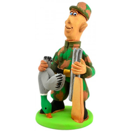 Фигурка из керамики "Юный охотник" №43-7-2 Фигурка из керамики "Юный охотник" №43-7-2