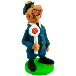 Фигурка из керамики "Железнодорожник" №75-12