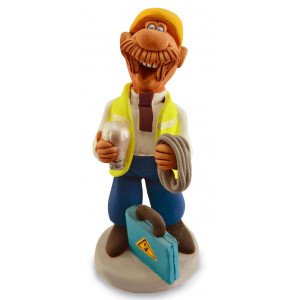 Фигурка из керамики "Электрик" №75-15