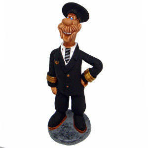 Фигурка из керамики "Пилот" №75-36-1