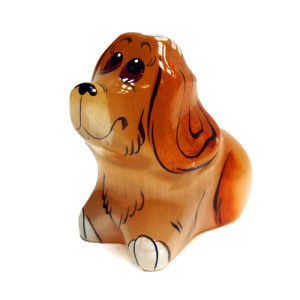 Фигурка из селенита "Спаниель" №173FS