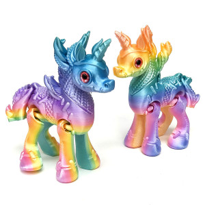 3D игрушка подвижная "Единорог" №2136-10