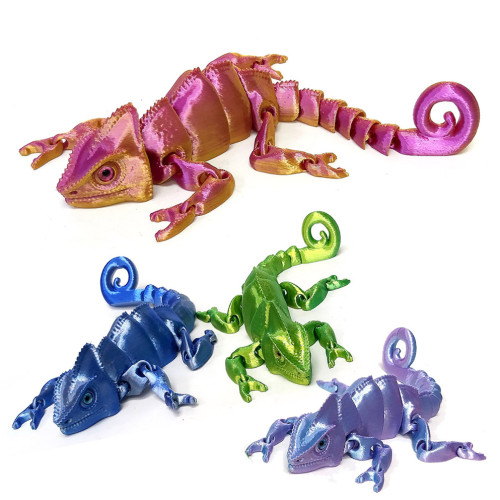 3D игрушка подвижная "Хамелеон" №2136-13