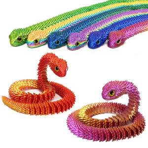 3D игрушка подвижная "Змея" №2136-2