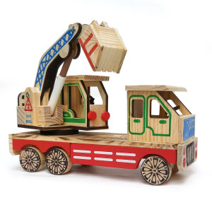 Игрушка из дерева "Экскаватор" №7376-2B