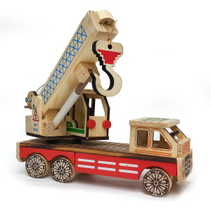 Игрушка из дерева "Автокран" №7376-2C