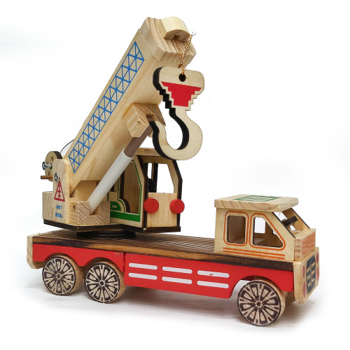 Игрушка из дерева "Автокран" №7376-2C