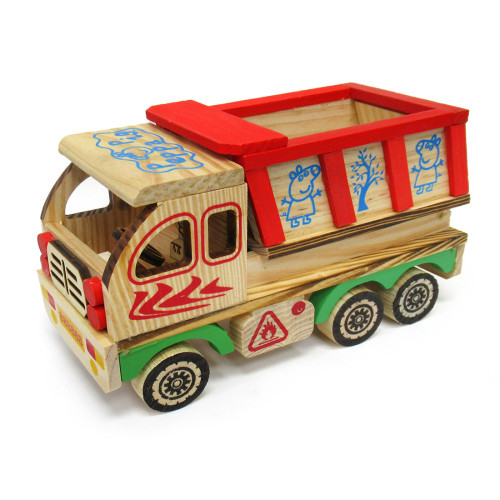 Игрушка из дерева "Машина самосвал" №7376-10D