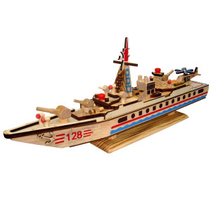 Игрушка из дерева музыкальная "Корабль" №KEB-2