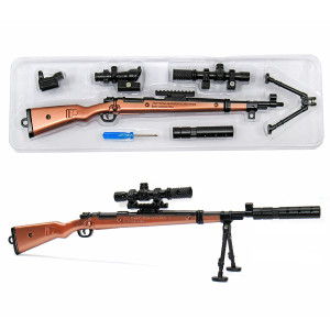 Модель снайперской винтовки из металла №2028-71
