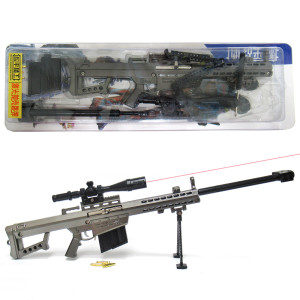 Модель снайперской винтовки из металла с лазерным прицелом №MA-11