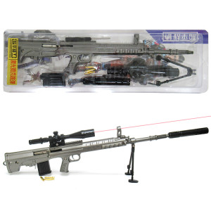 Модель снайперской винтовки из металла с лазерным прицелом №MA-12