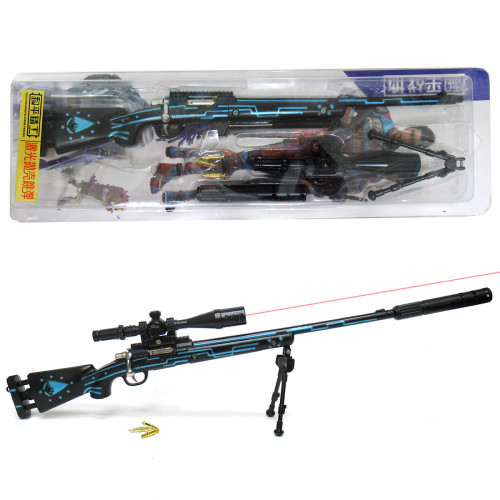 Модель снайперской винтовки из металла с лазерным прицелом №MA-15