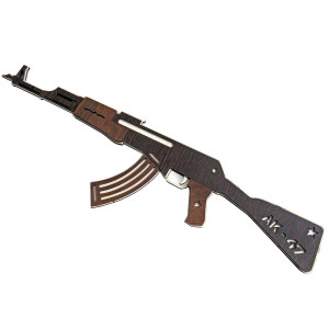 Игрушка "Автомат Калашникова АК47" из дерева №A-AK47-2
