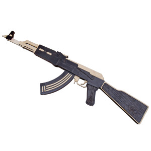 Игрушка "Автомат Калашникова АК47" из дерева №A-AK47