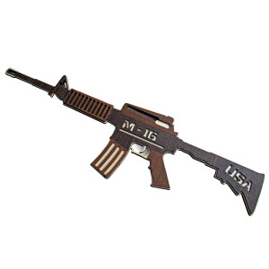 Игрушка "Автоматическая винтовка М16" из дерева №A-M16-2