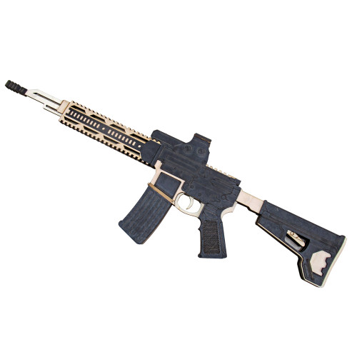 Игрушка "Автоматическая винтовка М16" из дерева №A-M16