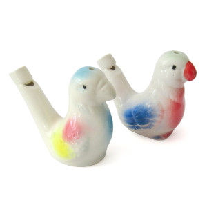 Свисток из керамики "Попугай" №728-11