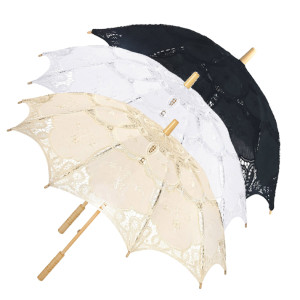 Кружевной женский зонт от солнца №5011-48