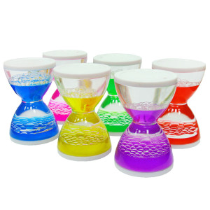 Песочные часы из акрила с жидкостью №15SY