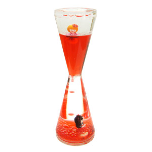 Песочные часы из акрила с жидкостью "Девочки" №KB68-D