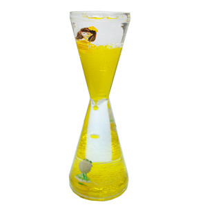 Песочные часы из акрила с жидкостью "Девочки" №KB68-D