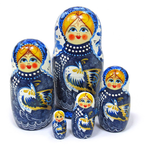 Матрешка "Жар-Птица" 5 мест №712-06M
