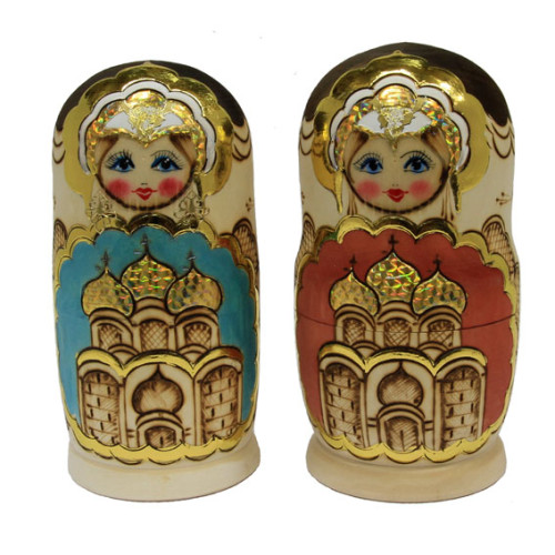 Матрешка "Церкви" 5 мест №712-03M