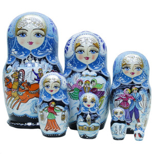 Матрешка "Русские сказки" 7 мест №725